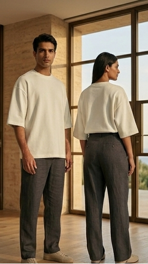Premium Oversized Terry-Knit Tee